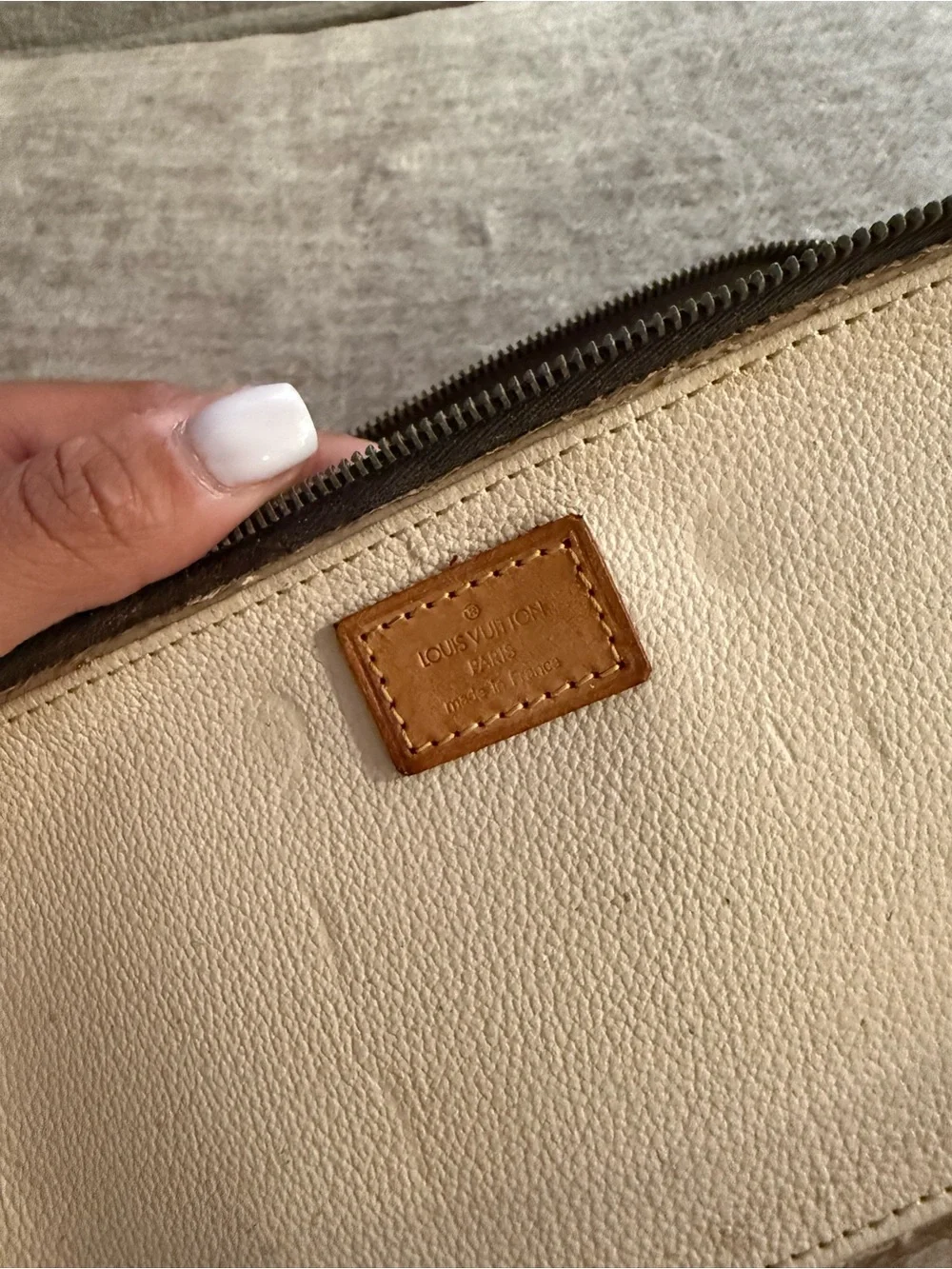 Louis Vuitton Monogram Canvas Pouch in Brown and Gold